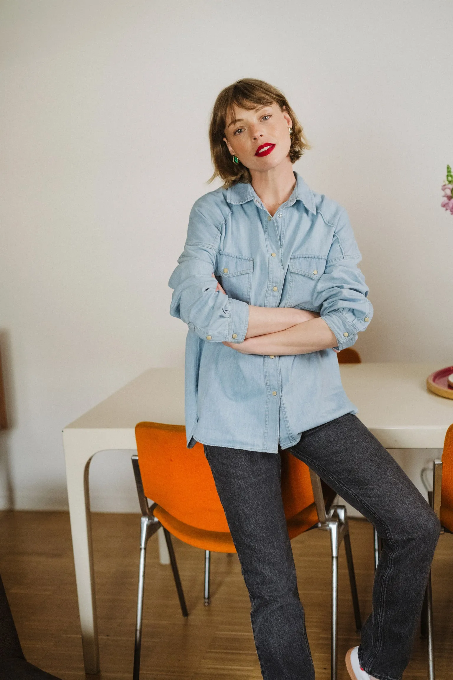 CHEMISE EN JEAN SUSAN en coton régénératif