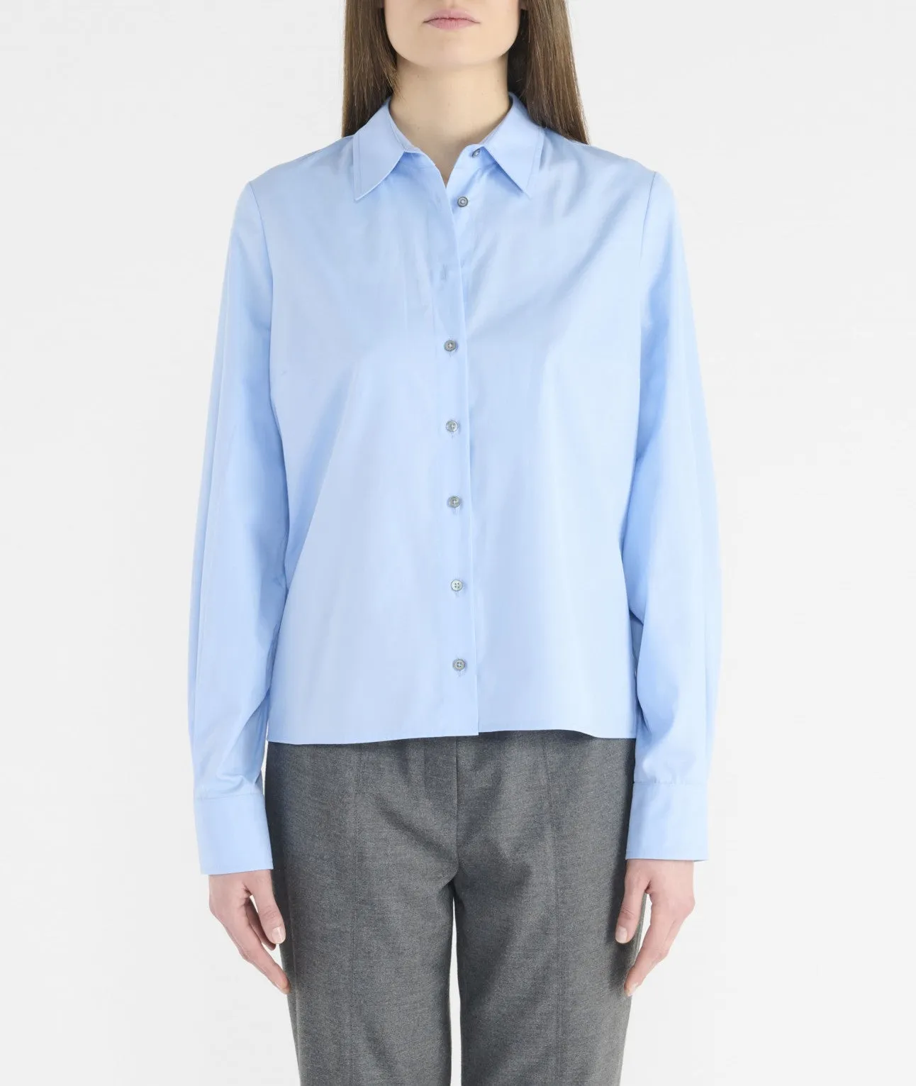 Chemise Gerlanda coton  Bleu indigo HANA SAN