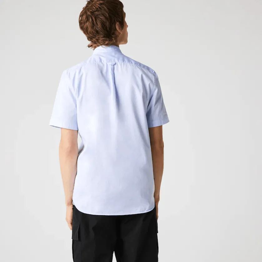 Chemise manches courtes Lacoste bleu