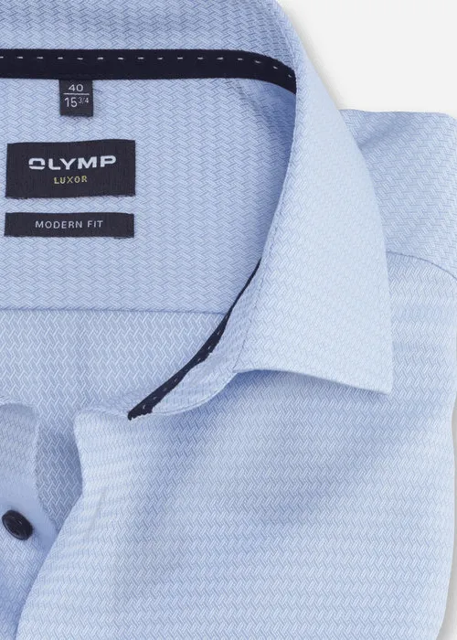 Chemise manches courtes OLYMP bleue