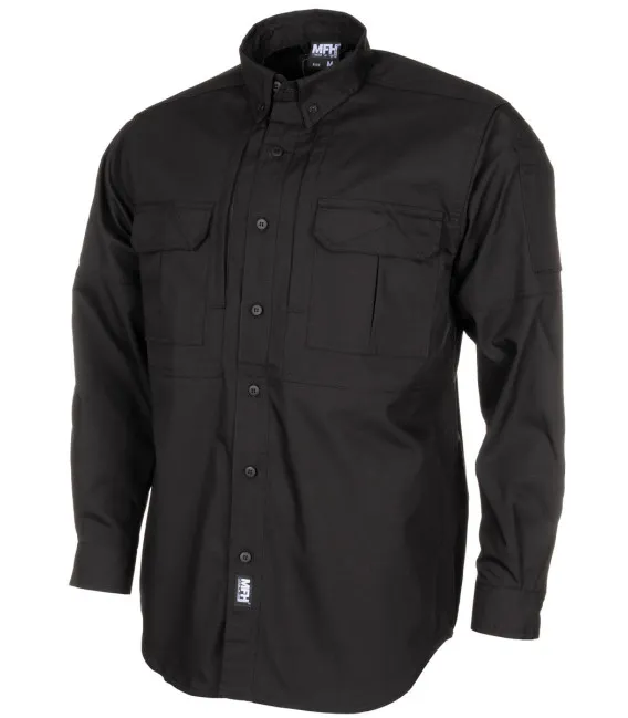 Chemise militaire ripstop Outdoor Attack Teflon noir