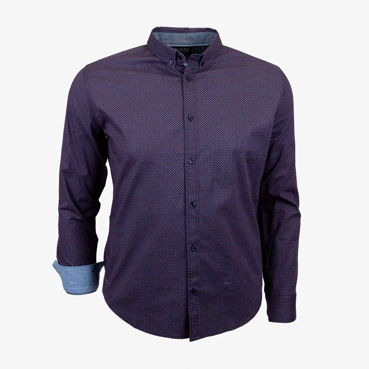 Chemise ml bleu marine fantaisie