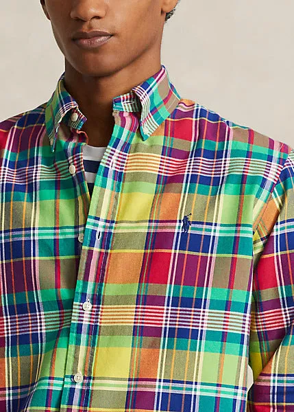 Chemise oxford tartan multi couleurs d'été