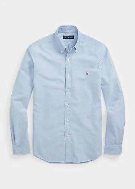 Chemise Ralph Lauren bleue en coton