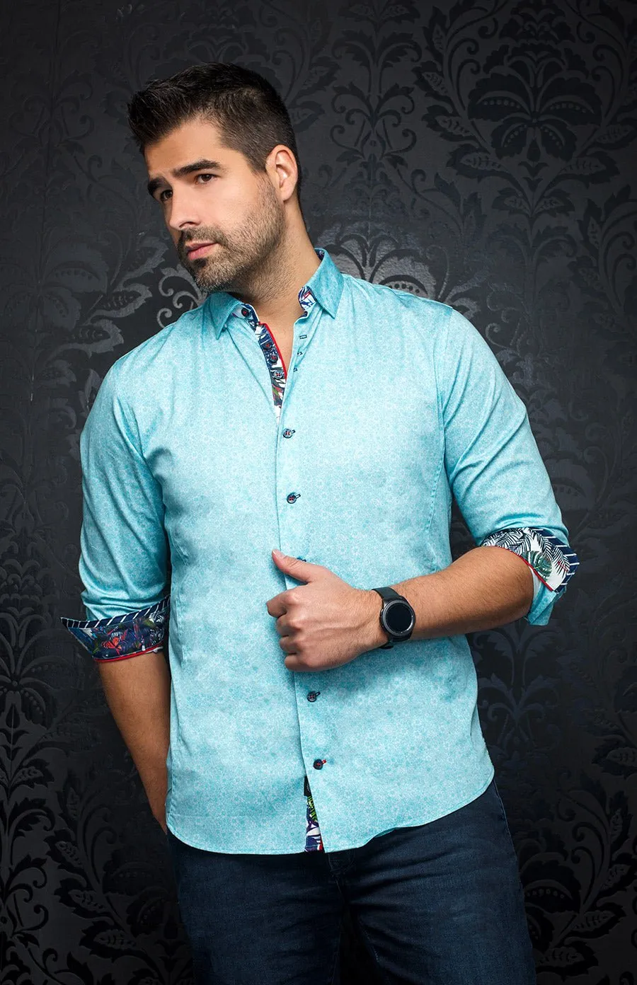 Chemise - RAPHIA, Turquoise