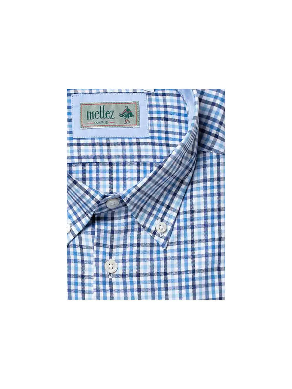 Chemise Tattersall Col Boutonné