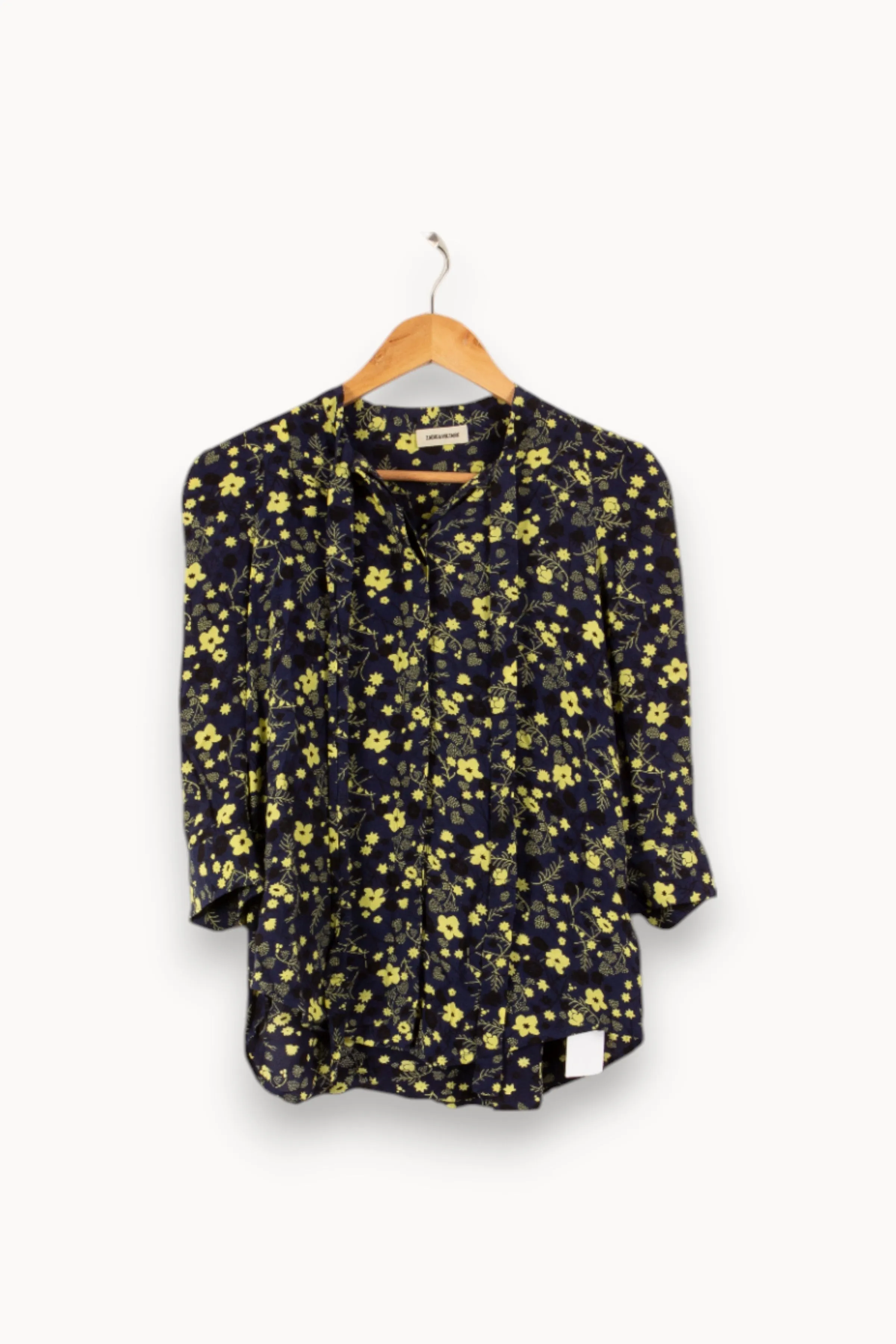 Chemise à motifs bleue et jaune - Taille S/36