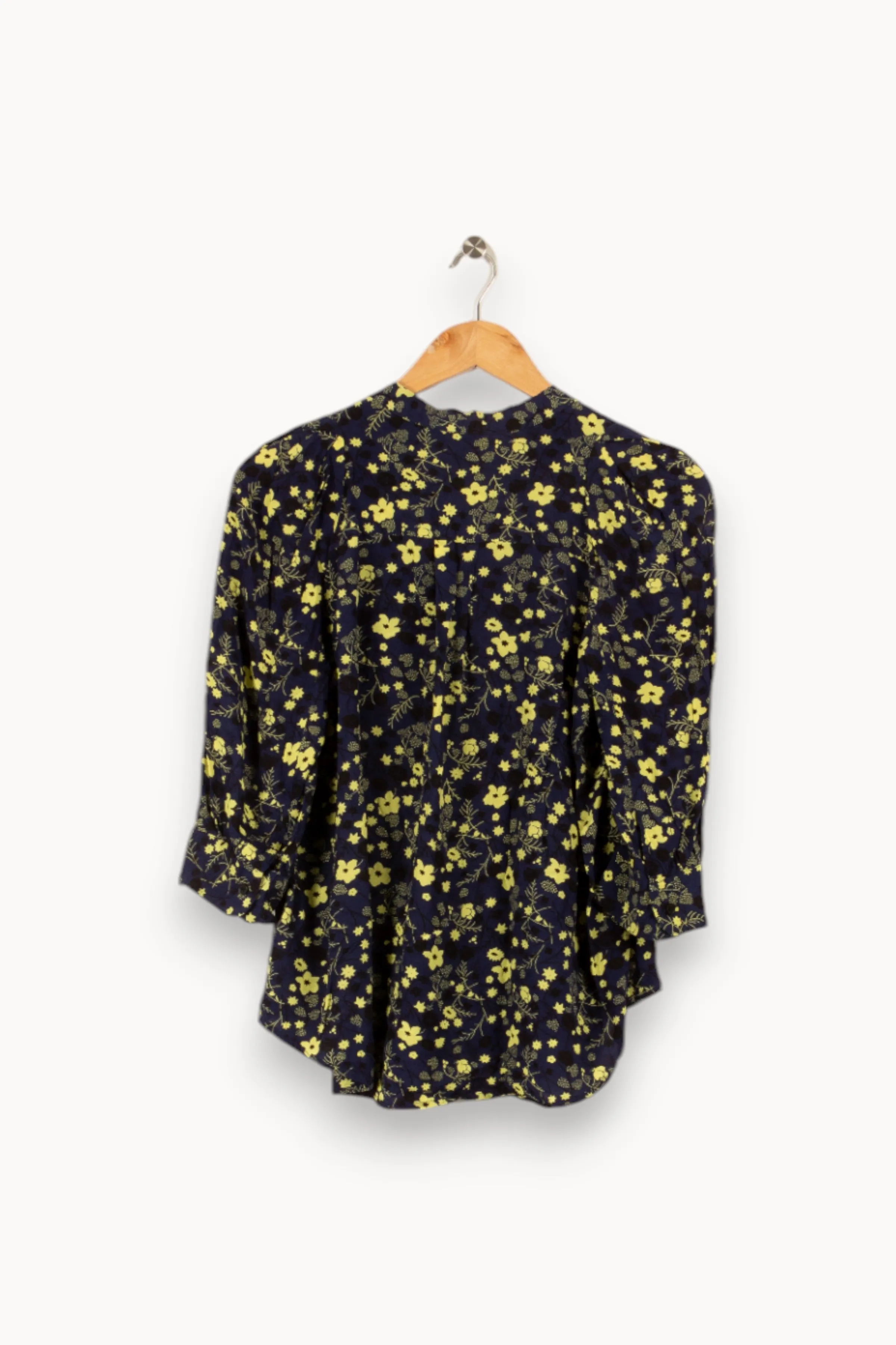 Chemise à motifs bleue et jaune - Taille S/36