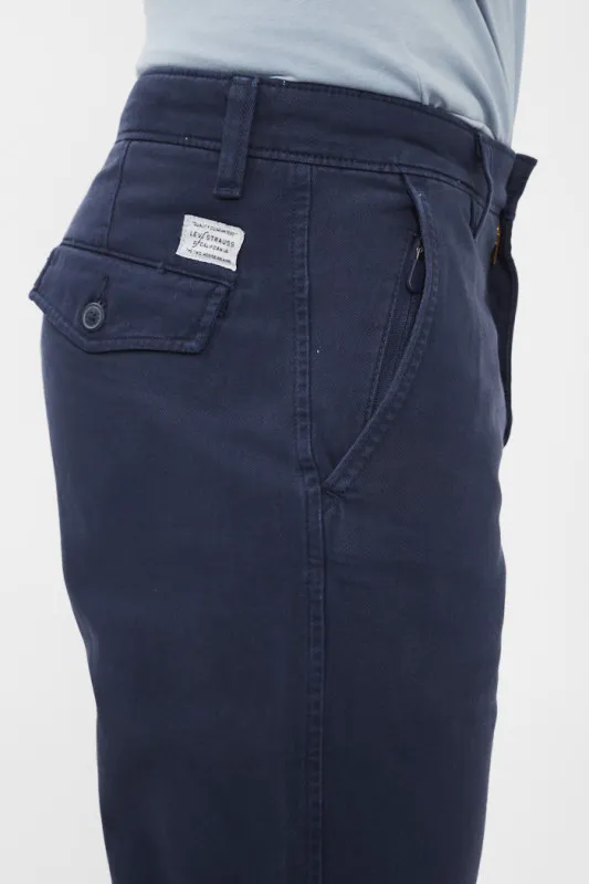 Chino authentic straight bleu navy