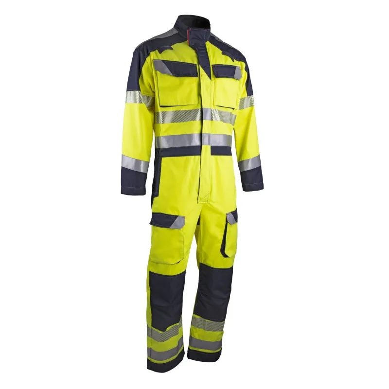 Combinaison multirisques jaune fluo classe 3 LMA | Tenues zone ATEX