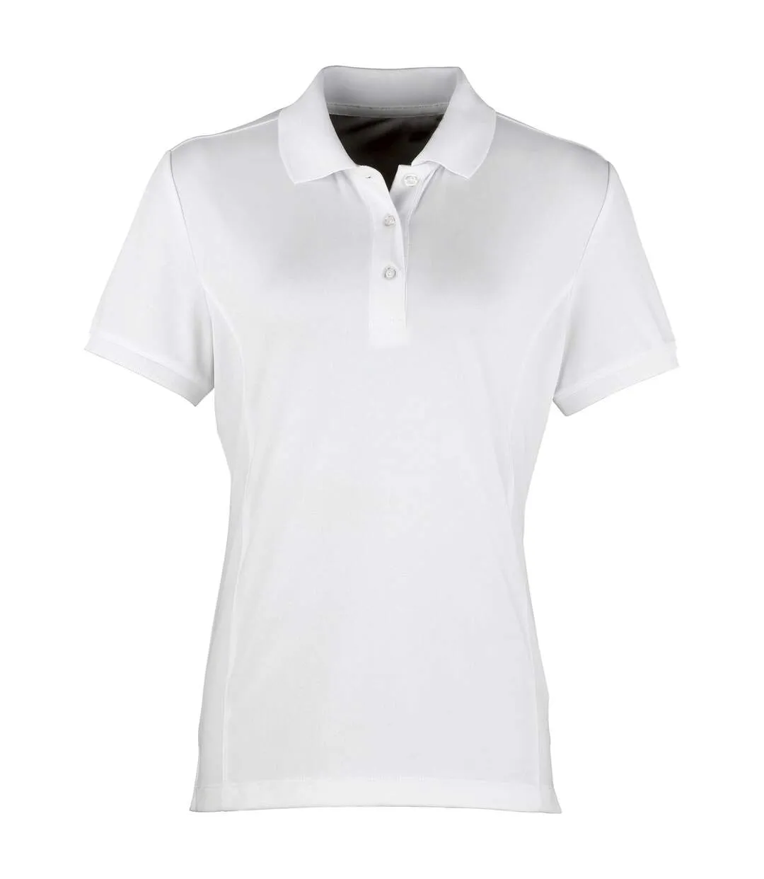 Coolchecker polo à manches courtes femme blanc Premier