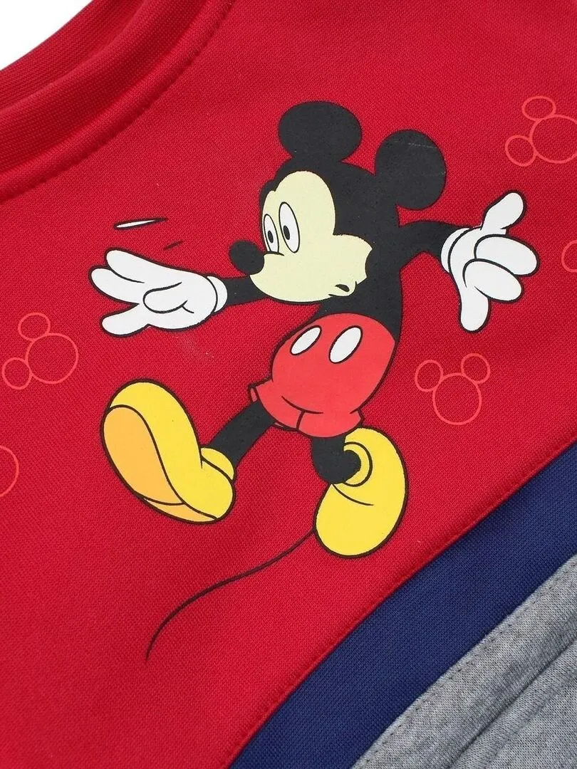 Disney - Sweat garçon imprimé Mickey - Rouge