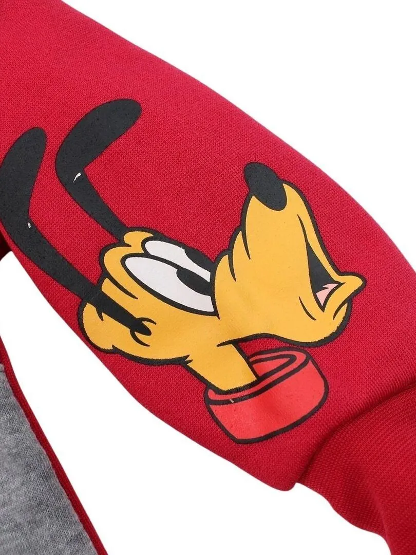 Disney - Sweat garçon imprimé Mickey - Rouge