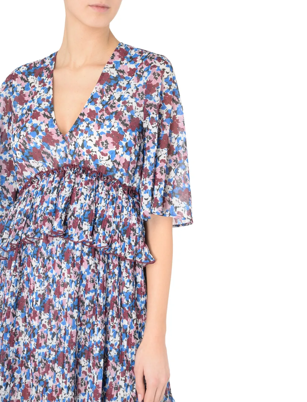 Ganni Mini robe à imprimé floral multicolore