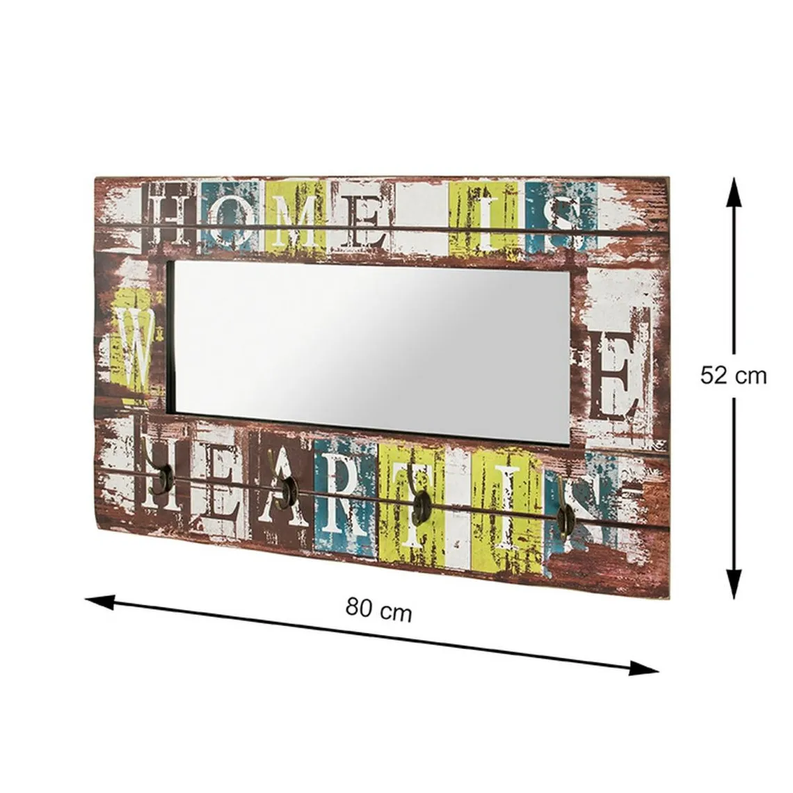 Garderobe murale Home multicolore 4 crochets  | 3 Suisses