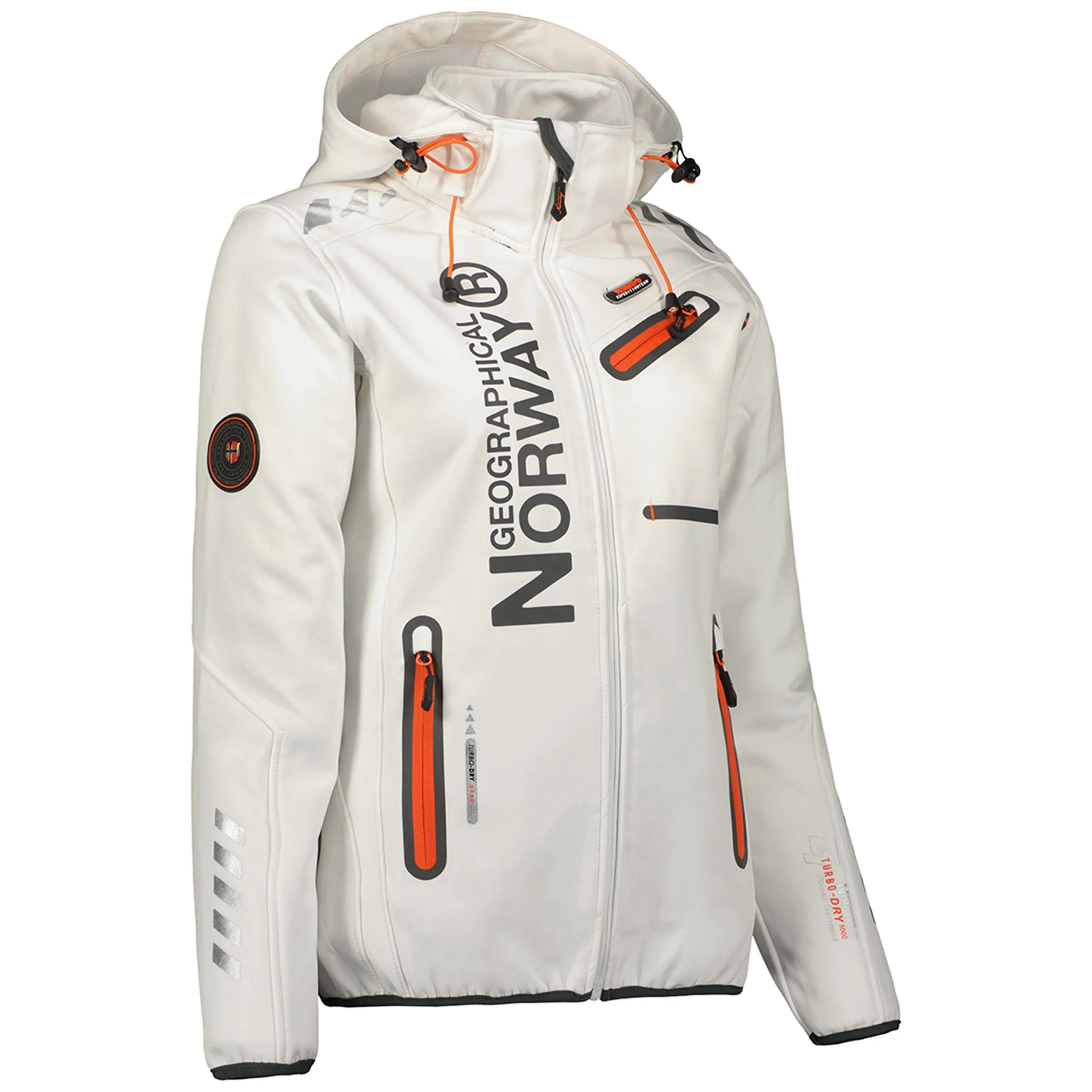 Geographical Norway Reine Femme - Softshell Blanc Orange