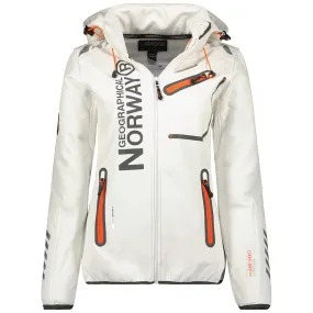 Geographical Norway Reine Femme - Softshell Blanc Orange