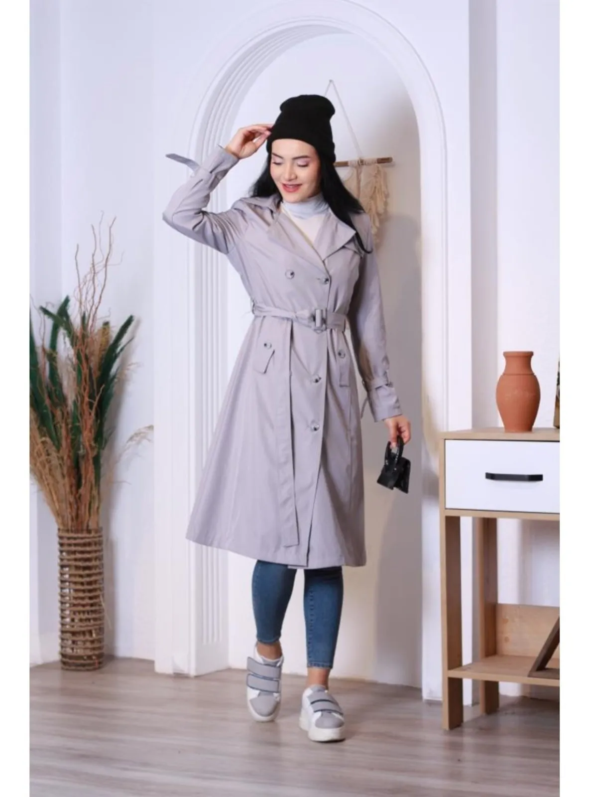 Grey - Trench Coat