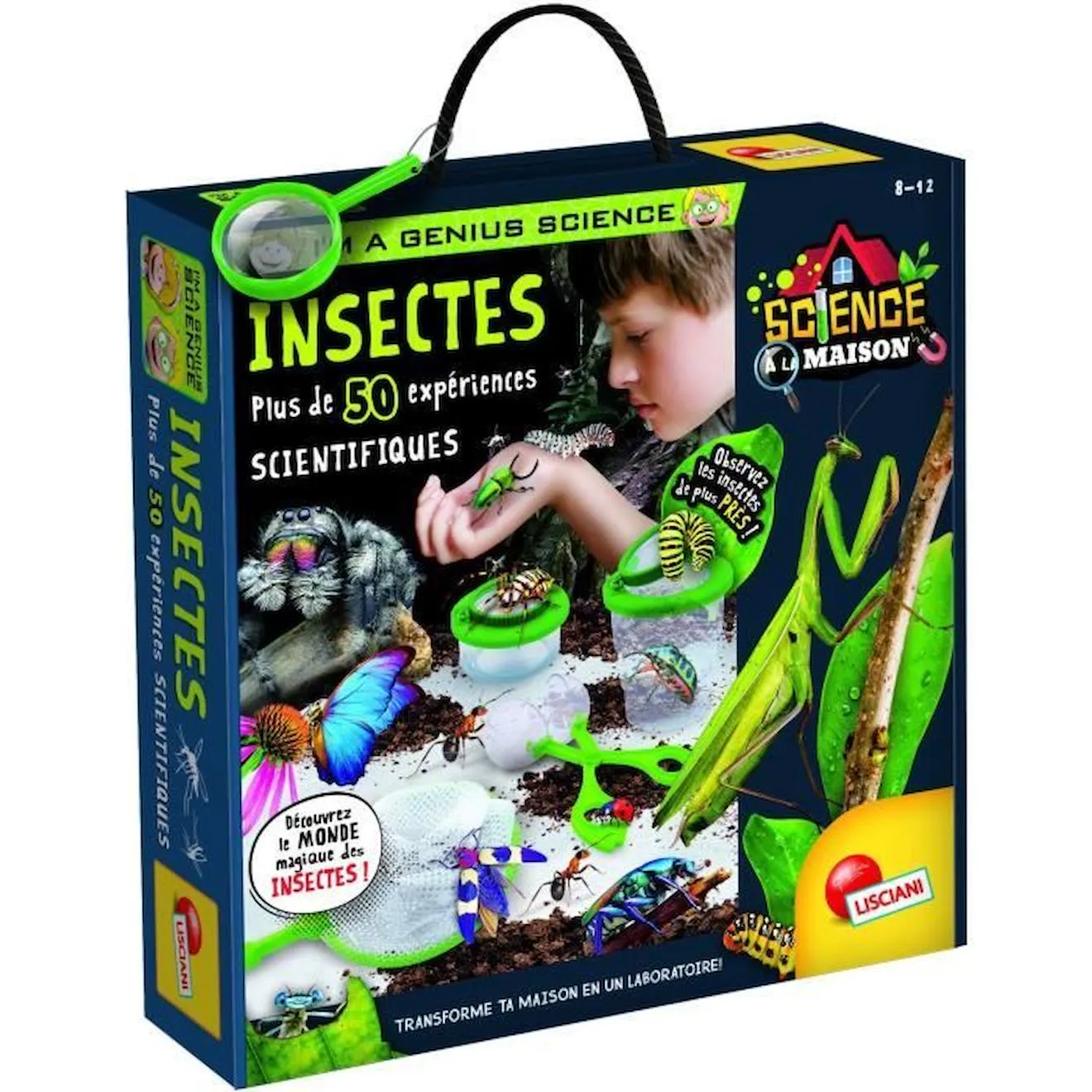 Génius Science - jeu scientifique - les insectes - LISCIANI noir - Lisciani Giochi