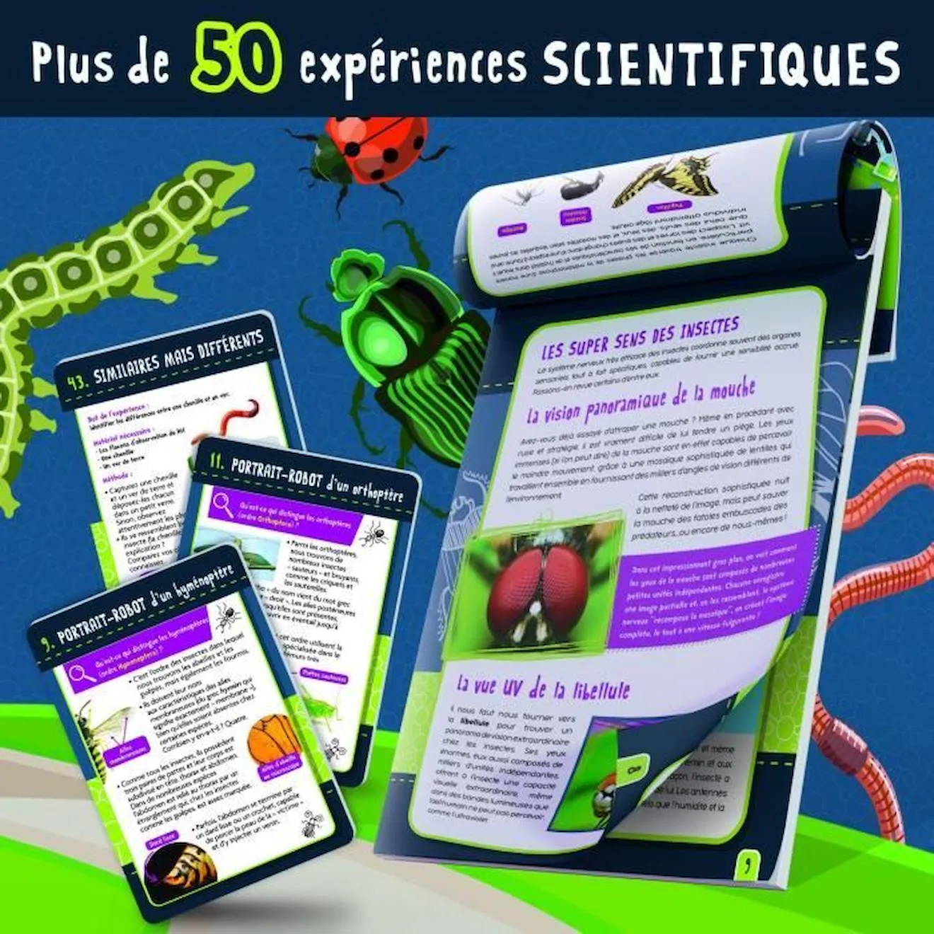 Génius Science - jeu scientifique - les insectes - LISCIANI noir - Lisciani Giochi