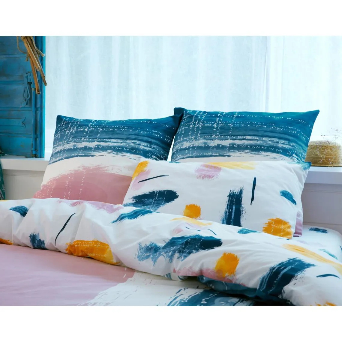 Housse de couette ETUDIANT multicolore en coton | 3 Suisses