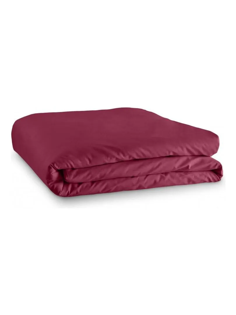 Housse De Couette Rouge 260 X 240 Cm / 100% Coton / 57 Fils/cm² Pour Lit 2 Places "king Size" - Rouge