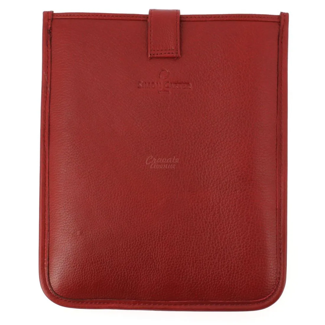 Housse Ipad cuir, Pailsey rouge, Simon Carter London