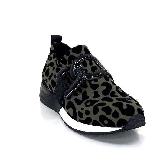 Ivoire 2203626 Textile Kaki Noir Leo