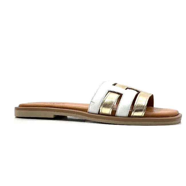 Ivoire Tml 28 Cuir Blanc Or