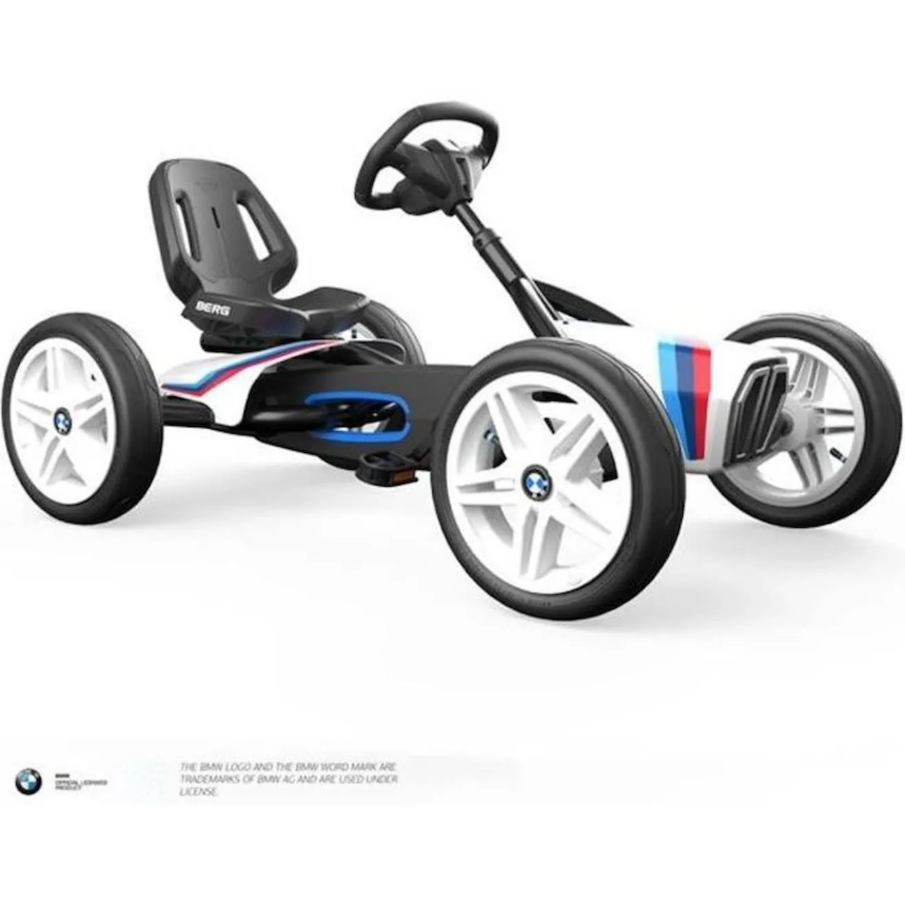 Kart à pédales pour enfant - BERG BMW Street Racer - Noir - Boite à son incluse - 3 à 8 ans noir - Berg Toys