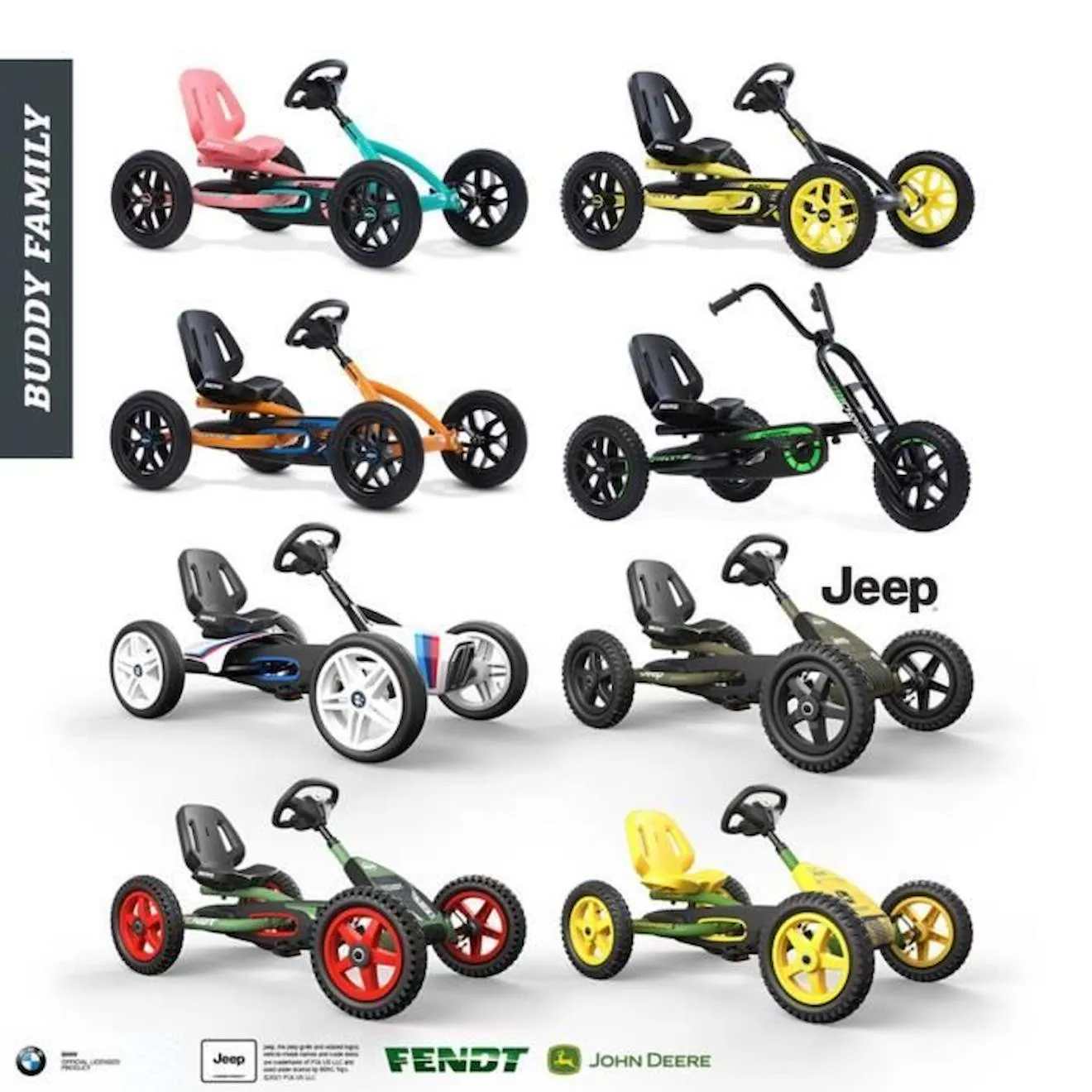 Kart à pédales pour enfant - BERG BMW Street Racer - Noir - Boite à son incluse - 3 à 8 ans noir - Berg Toys