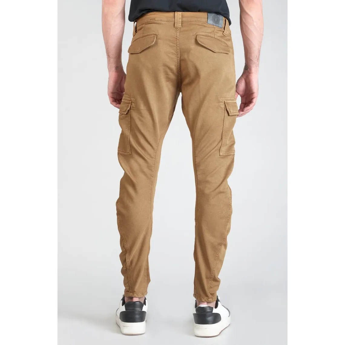 Koge Army Jogg tapered arqué camel blanc en coton | 3 Suisses