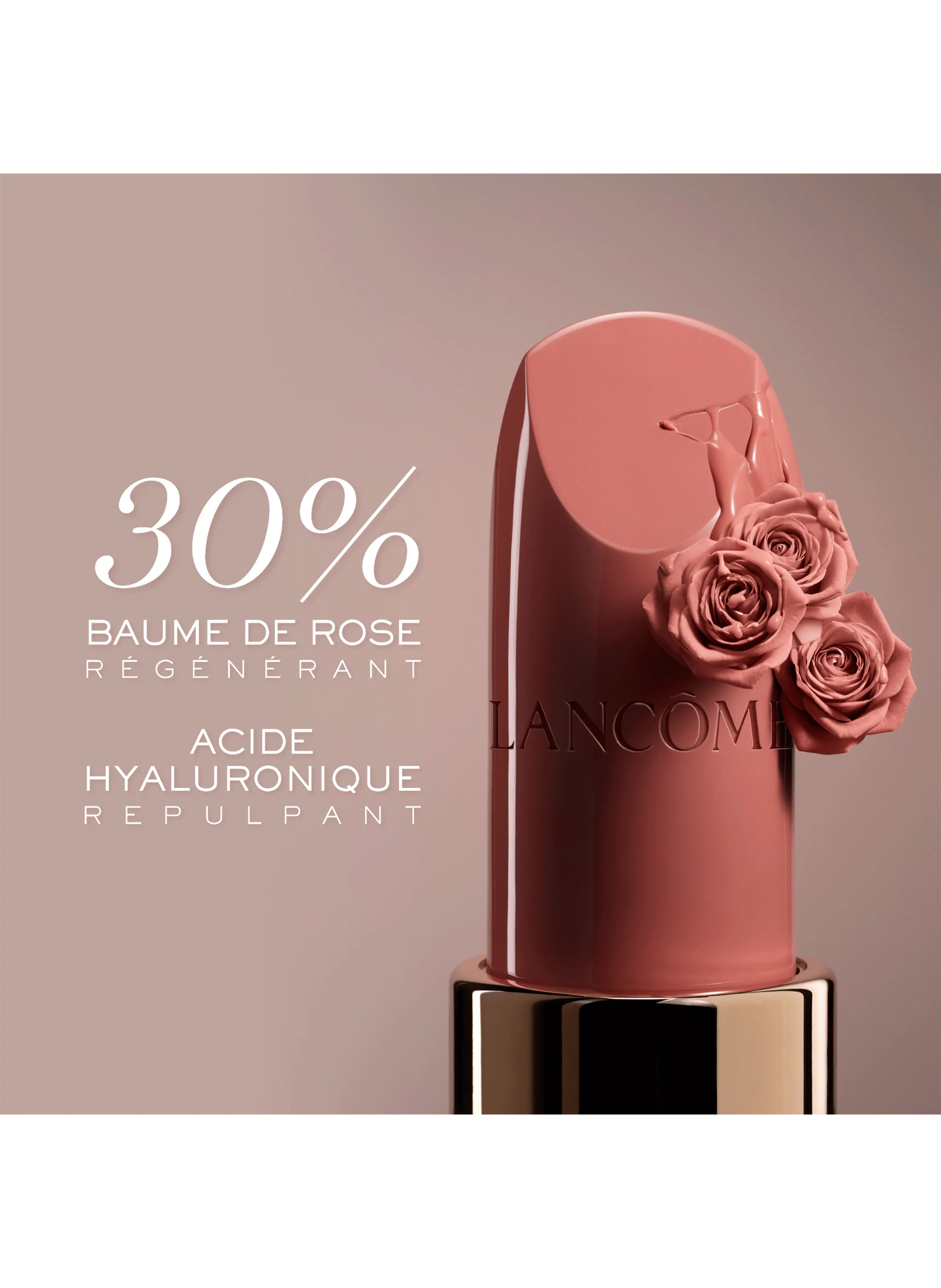 L'ABSOLU ROUGE ROUGE à LèVRES SATINé - HYDRATATION CONFORT LONGUE TENUE - LANCôME pour BEAUTé | Printemps