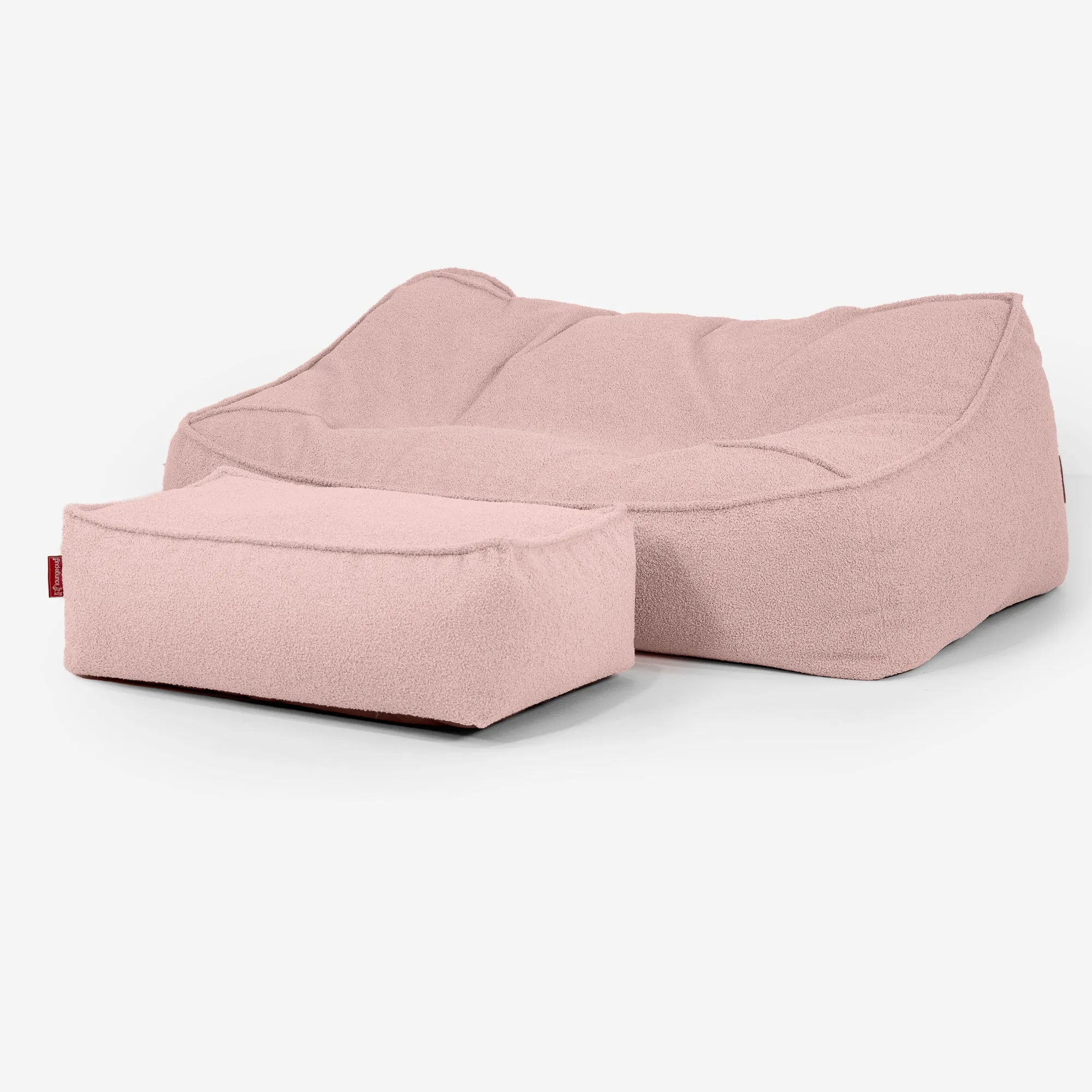 Le Canapé Pouf Doudou - Bouclé Rose