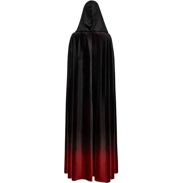 Longue Cape 'Metzli' Noire et Rouge