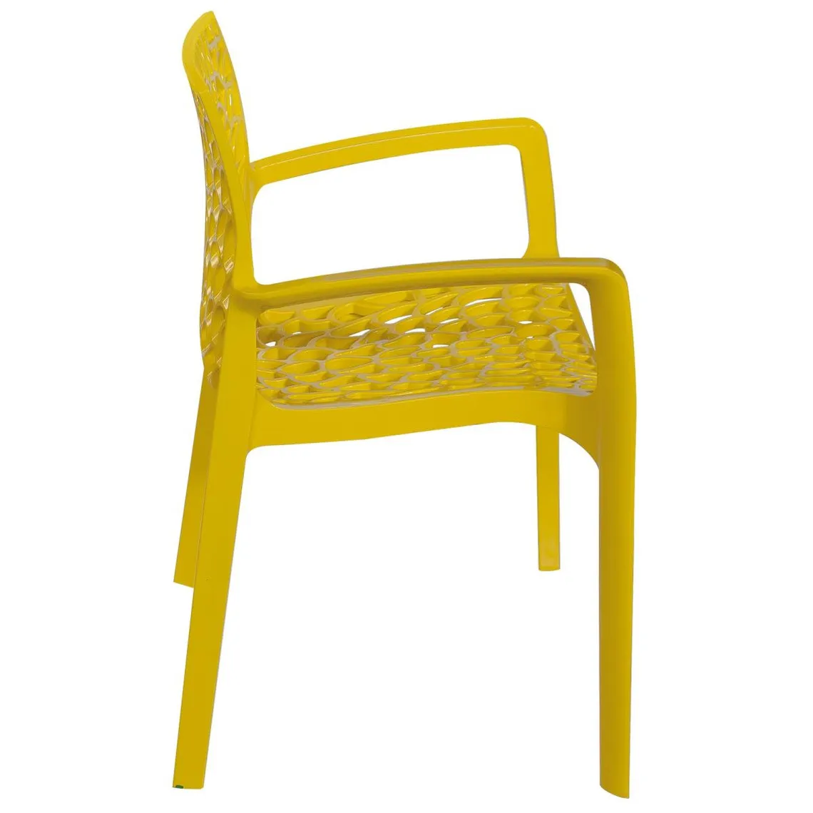 Lot De 2 Chaises Design Jaune Avec Accoudoirs GRUYER | 3 Suisses