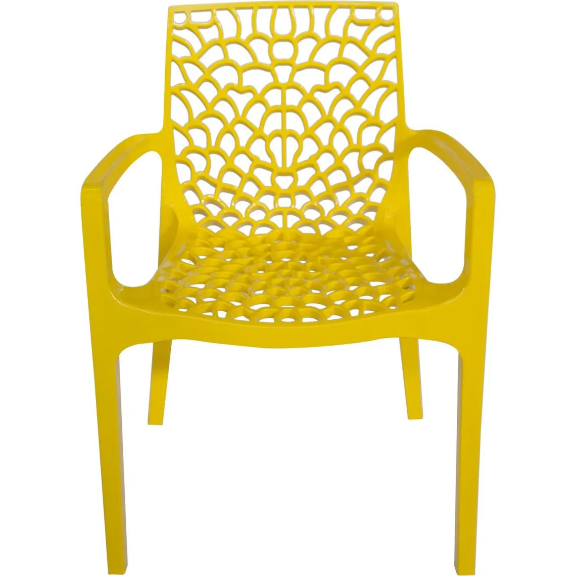 Lot De 2 Chaises Design Jaune Avec Accoudoirs GRUYER | 3 Suisses