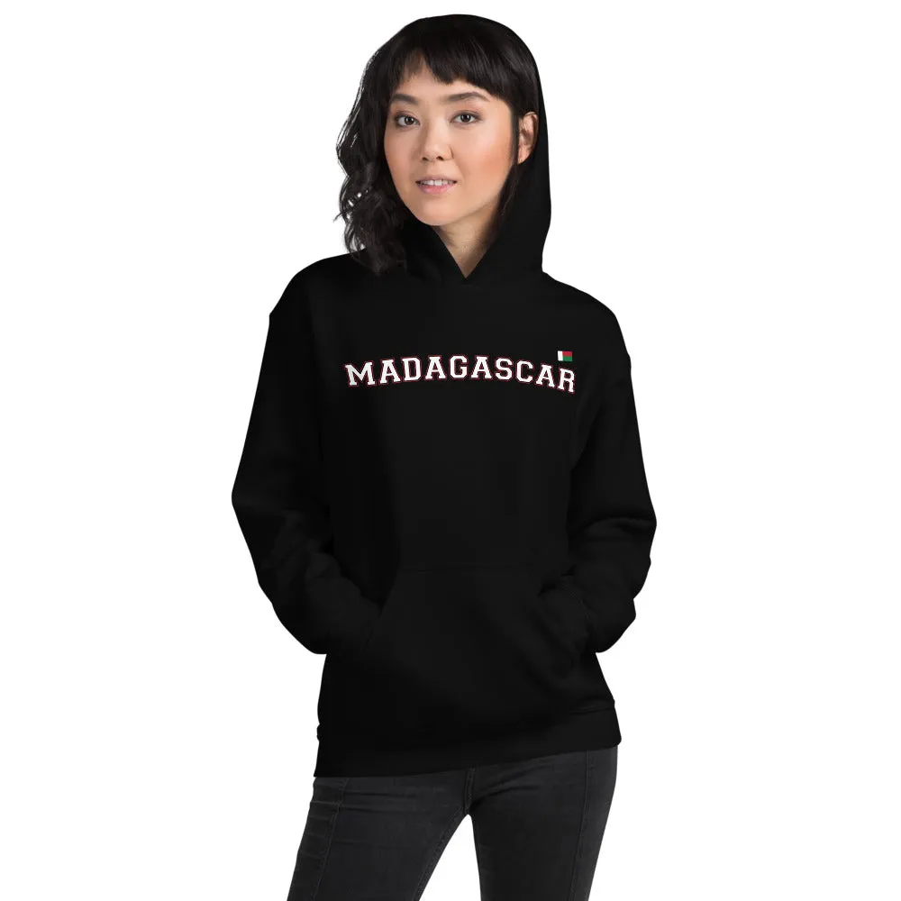 Madagascar - sweatshirt à capuche avec drapeau malagasy (malgache) sur le coeur