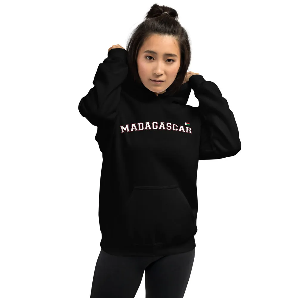 Madagascar - sweatshirt à capuche avec drapeau malagasy (malgache) sur le coeur