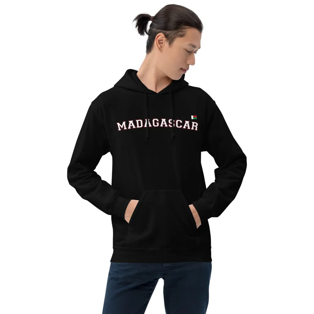 Madagascar - sweatshirt à capuche avec drapeau malagasy (malgache) sur le coeur