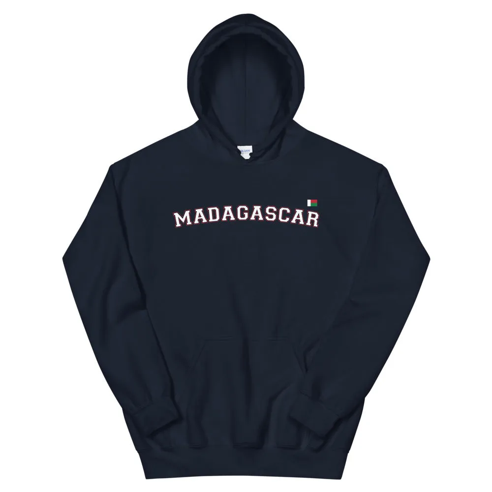 Madagascar - sweatshirt à capuche avec drapeau malagasy (malgache) sur le coeur