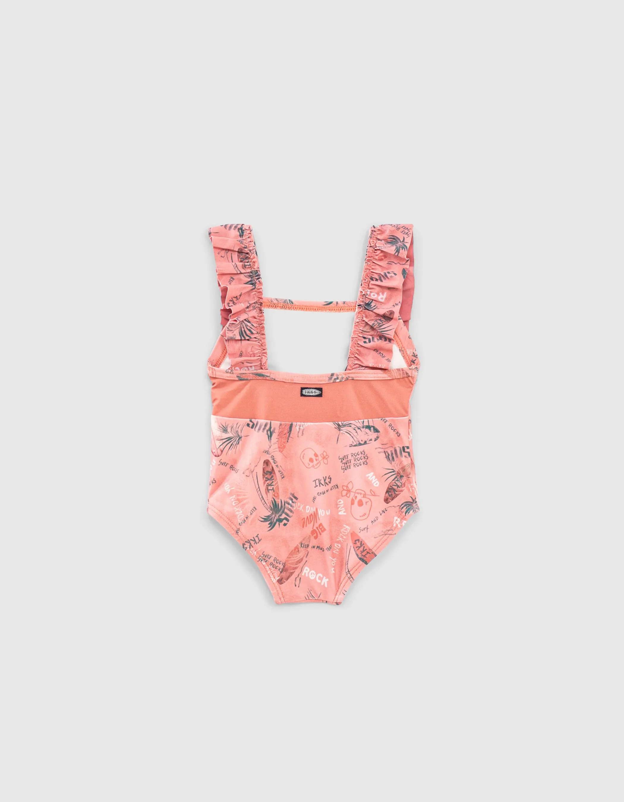 Maillot de bain 1 pièce dusty rose Surf recyclé bébé fille