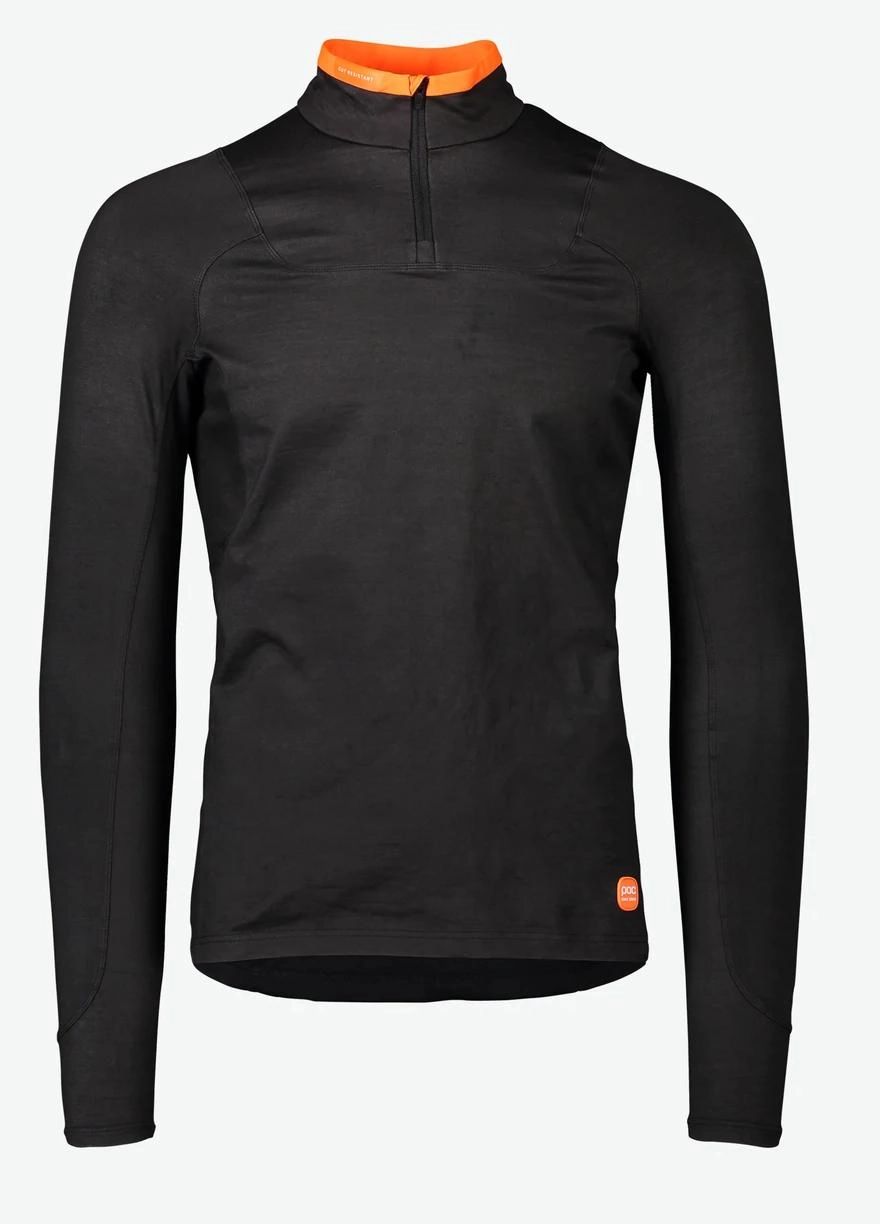 Maillot de Corps de Ski POC Base Armor Uranium Noir