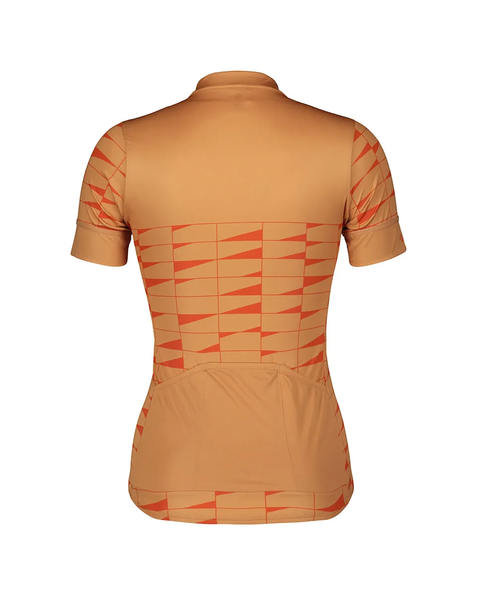 Maillot manches courtes Femme ENDURANCE 20 Rose Beige/Orange