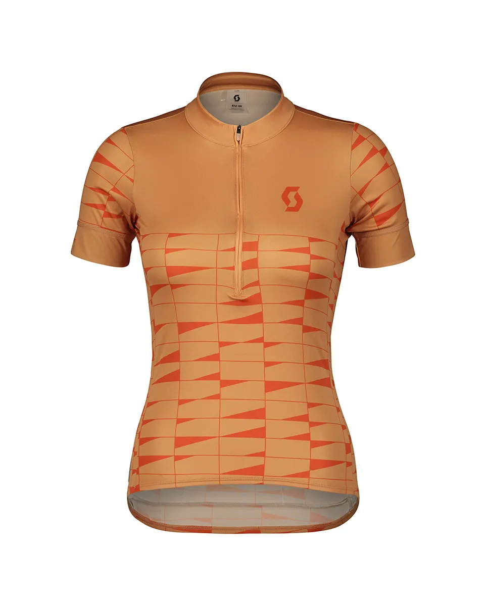 Maillot manches courtes Femme ENDURANCE 20 Rose Beige/Orange