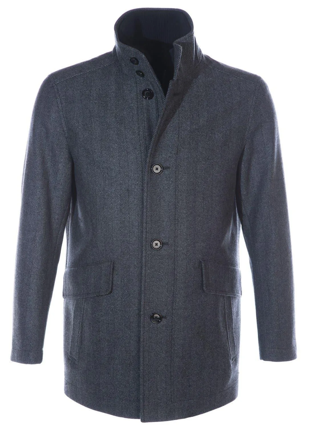 Manteau coxtan gris chiné