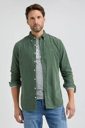 McGregor Chemise Corduroy Vert Sage MM242.6001.06-5107 comma