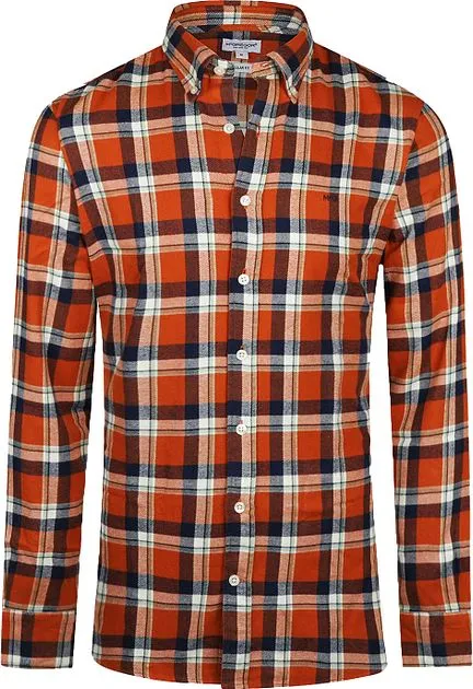 McGregor Chemise Orange A Carreaux MM242.6001.08-7005 comman