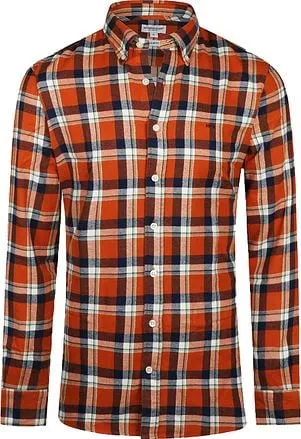 McGregor Chemise Orange A Carreaux MM242.6001.08-7005 comman