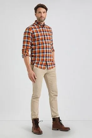 McGregor Chemise Orange A Carreaux MM242.6001.08-7005 comman